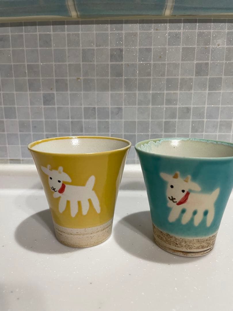 atelier quichane 動物デザイン飯碗、フリーカップ 4個セット