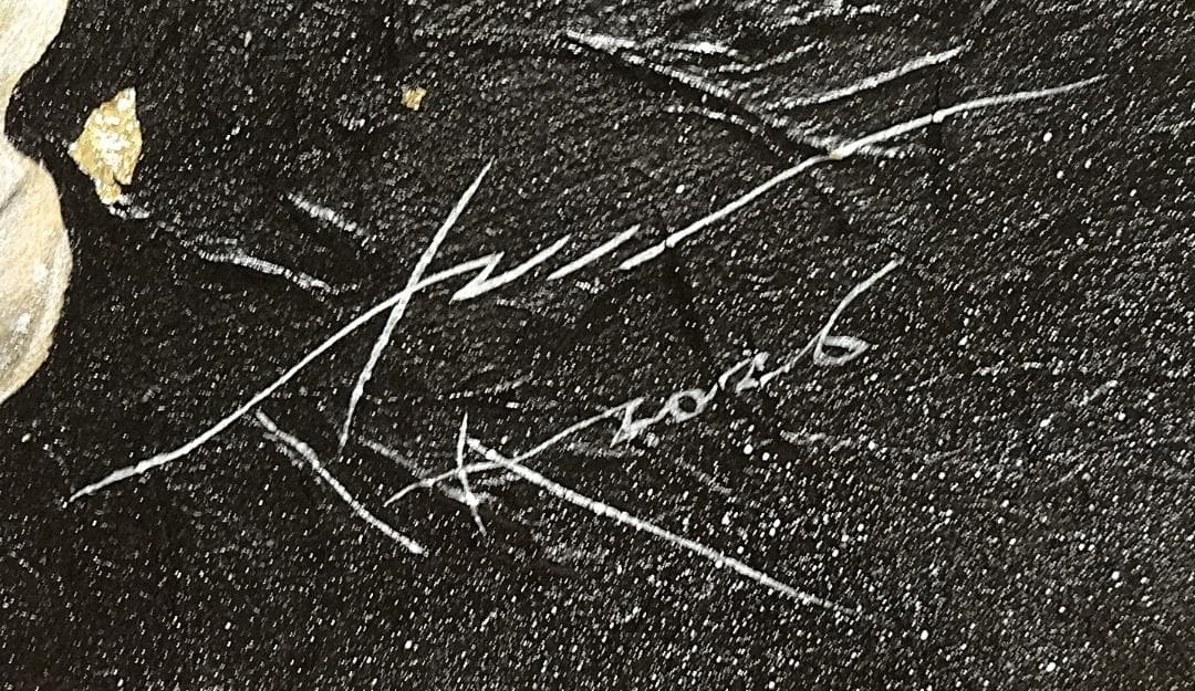 上鈴木正一 油絵 10号『オルフェーヴル(RUN)』1/25午前10時まで掲載