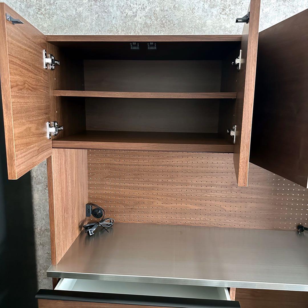 美品　CRASH GATE キッチンボード 140cm レンジ台 食器棚収納