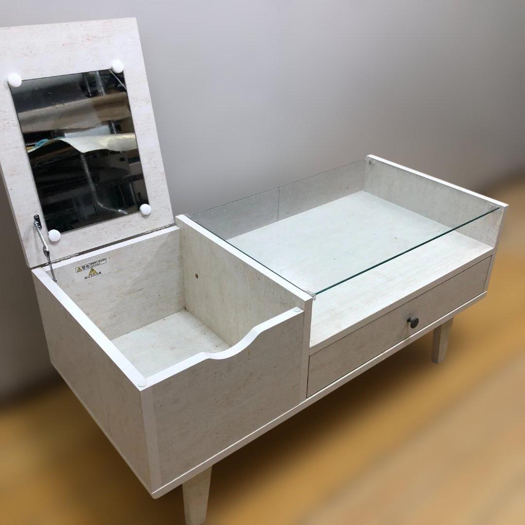 送料無料 ニトリ ドレッサーテーブル SLM9040T 鏡付 化粧台88279