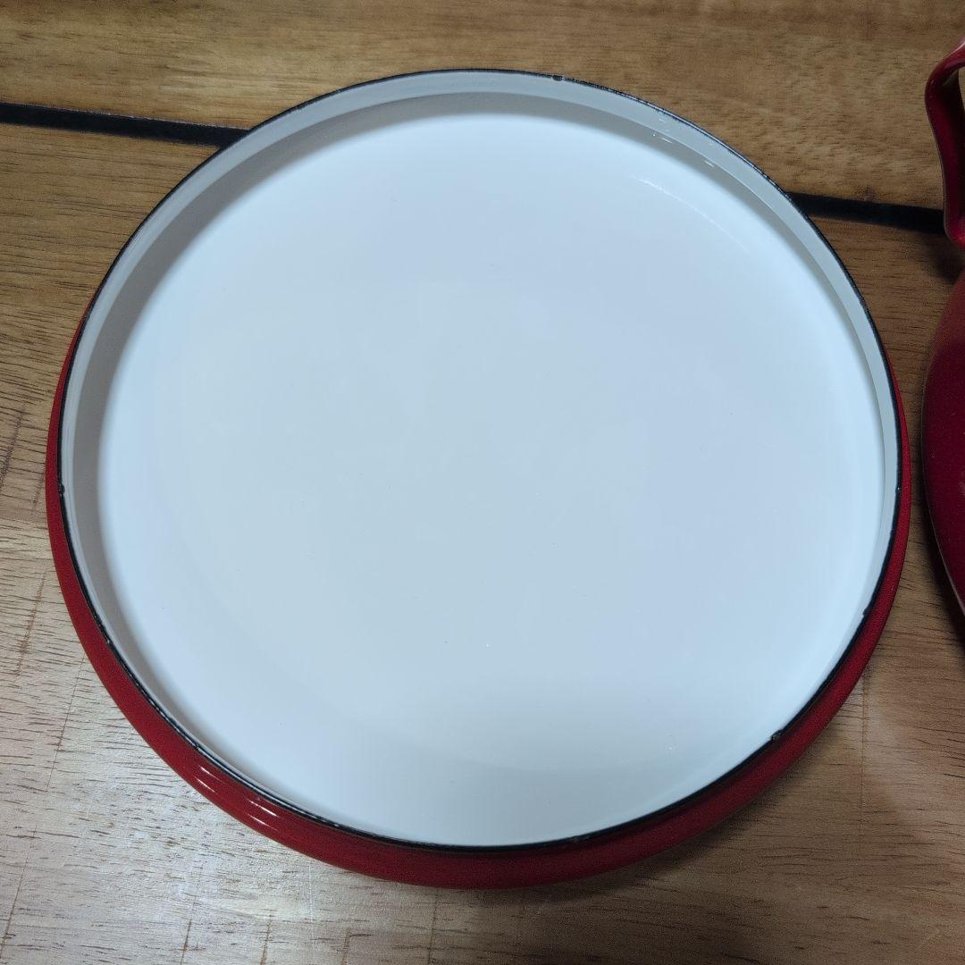 dansk コベンスタイル　18.5cm 　赤　ホーロー鍋　両手鍋