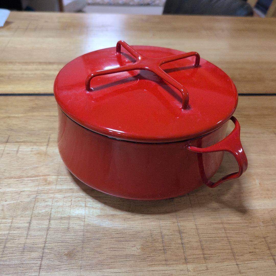 dansk コベンスタイル　18.5cm 　赤　ホーロー鍋　両手鍋