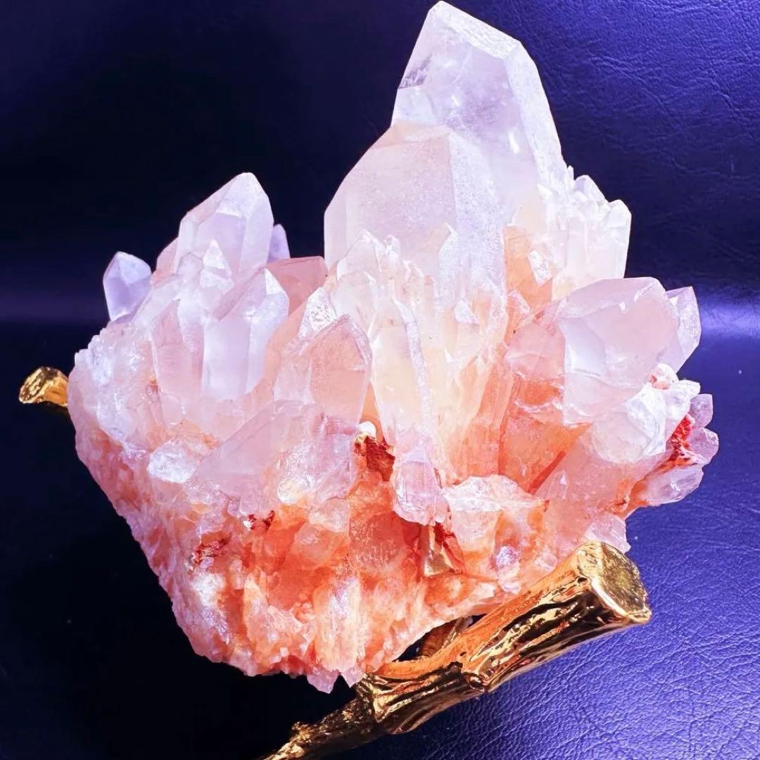 爆アレ❗️可愛いピンク♡超綺麗マダガスカル産パイナップルピンククラスターA1444