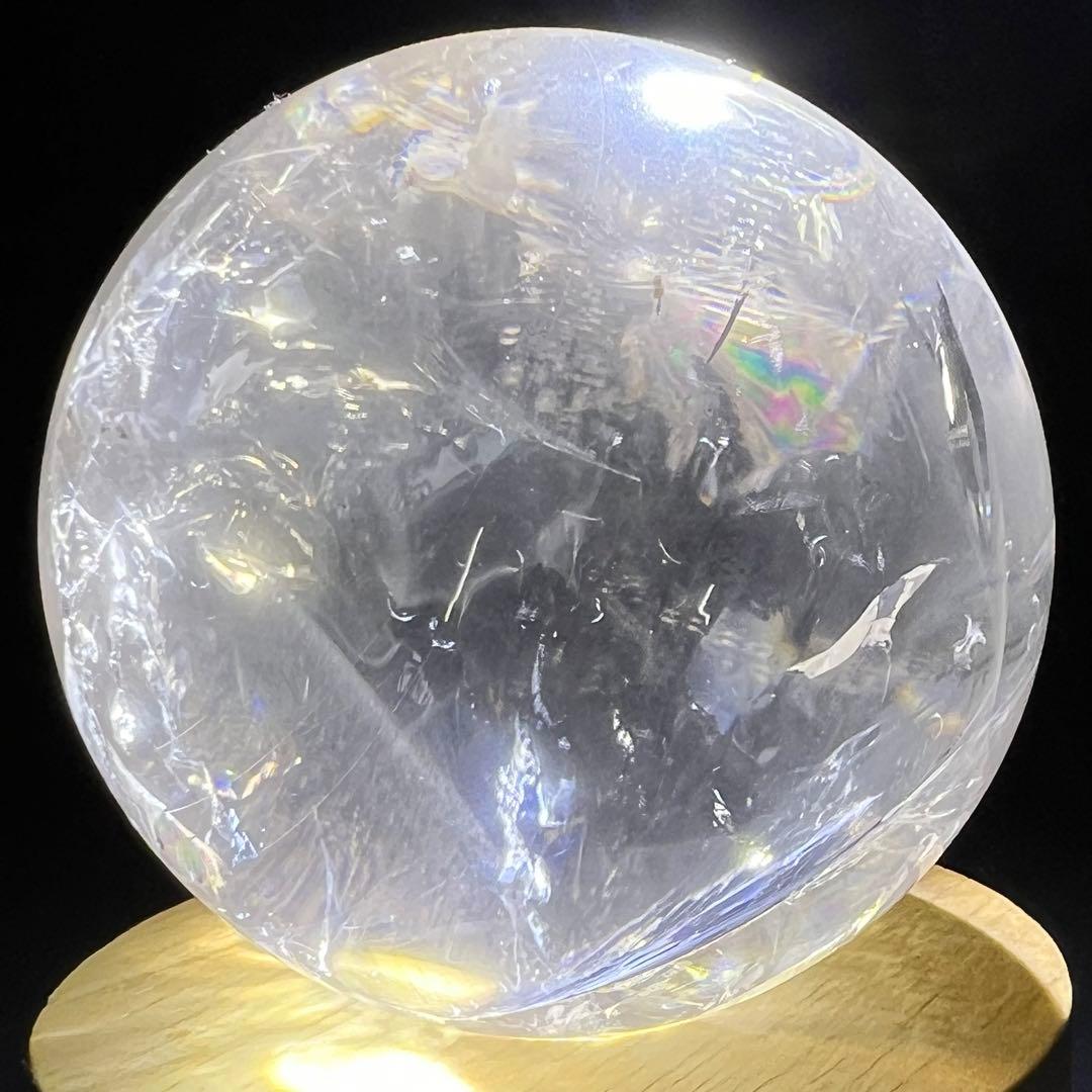 ✳️✨高透明度抜群スフィア‼️極上クオリティ✨レインボー 水晶 丸玉 天然石 原石