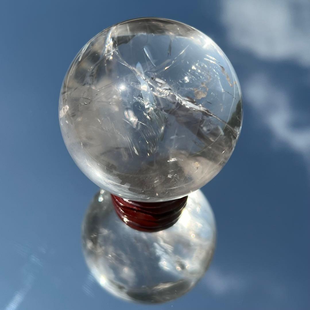 ✳️✨高透明度抜群スフィア‼️極上クオリティ✨レインボー 水晶 丸玉 天然石 原石