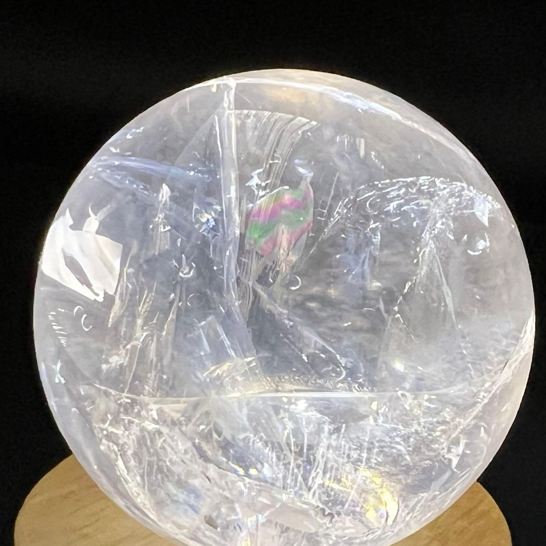 ✳️✨高透明度抜群スフィア‼️極上クオリティ✨レインボー 水晶 丸玉 天然石 原石