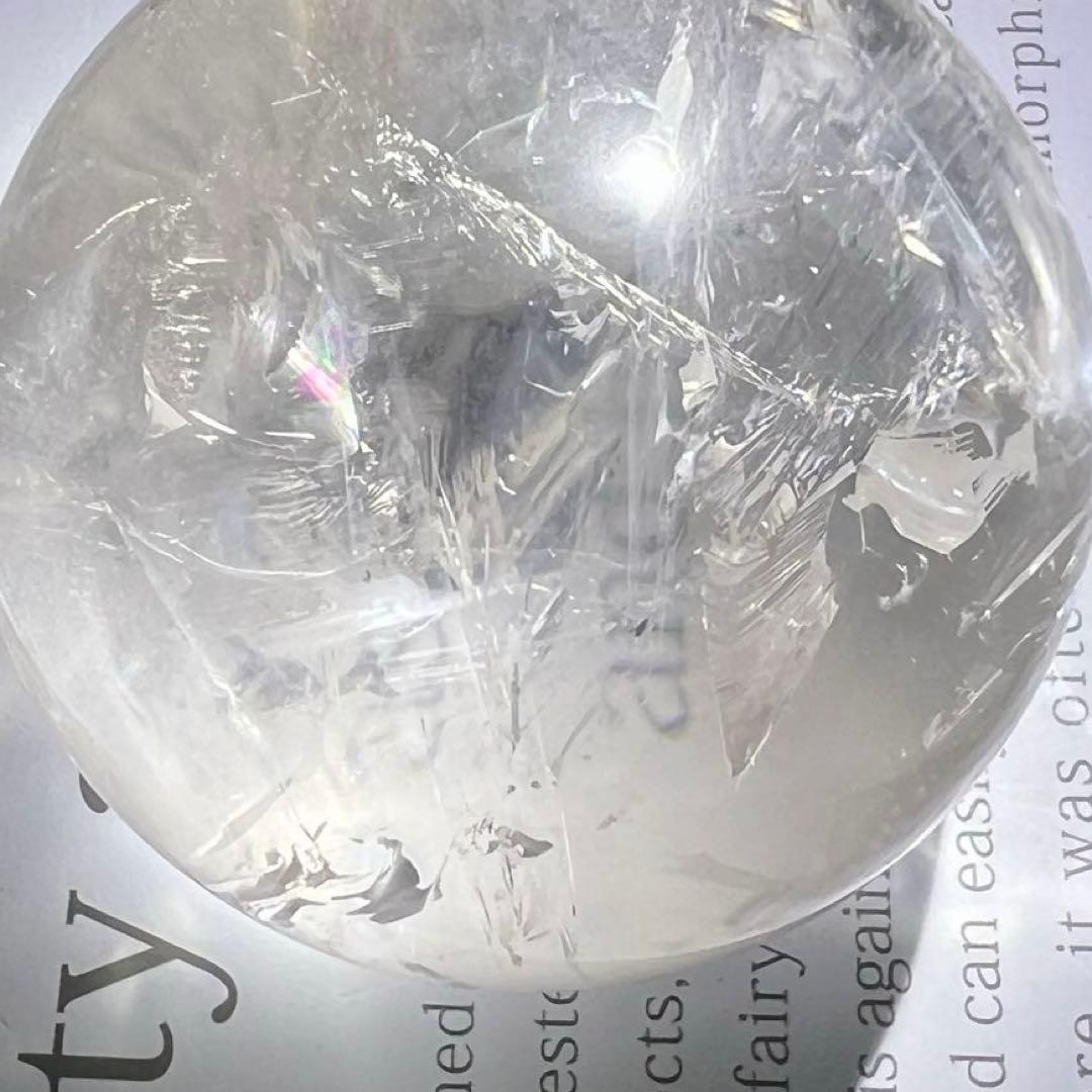 ✳️✨高透明度抜群スフィア‼️極上クオリティ✨レインボー 水晶 丸玉 天然石 原石