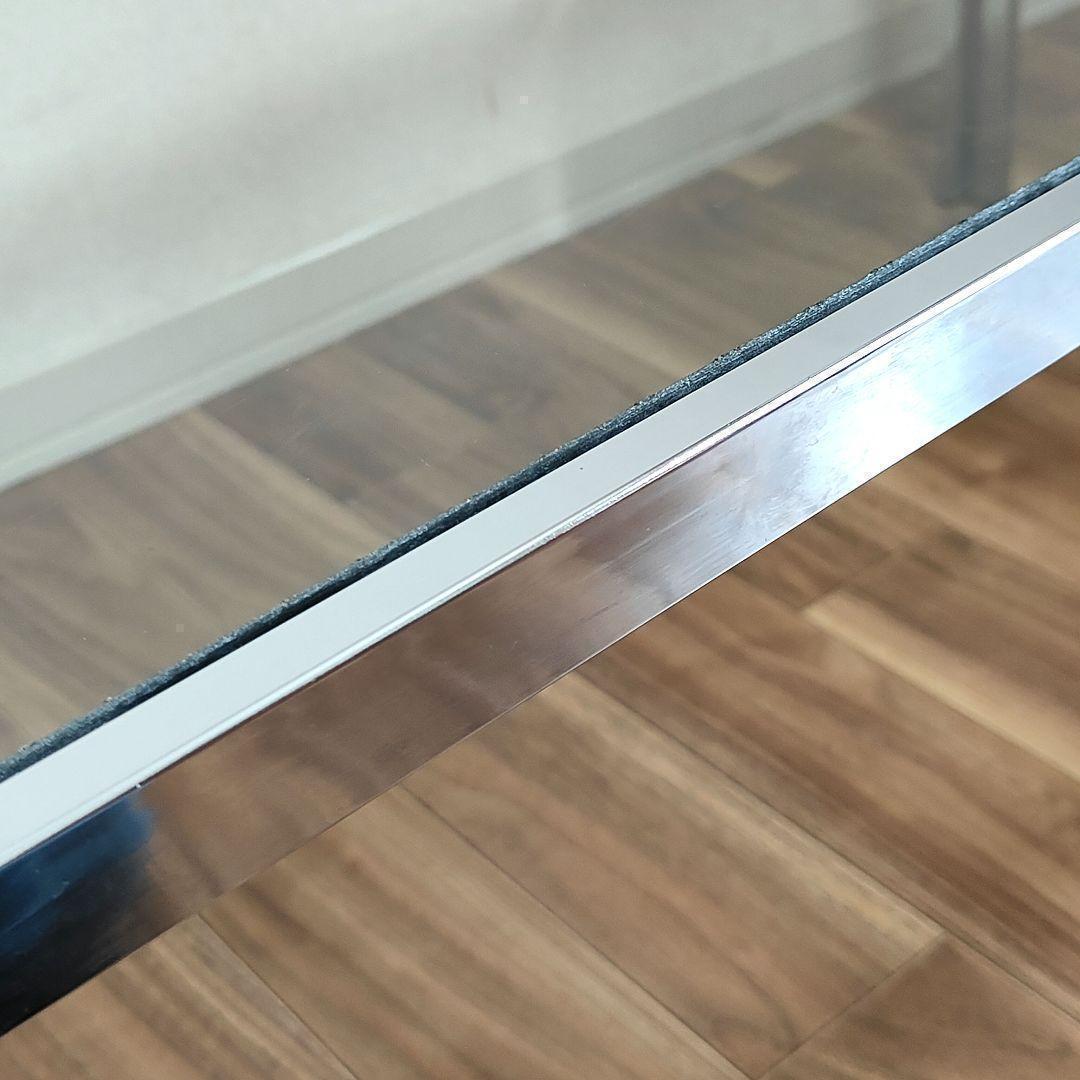 ガラステーブル　昭和レトロ　ミッドセンチュリー