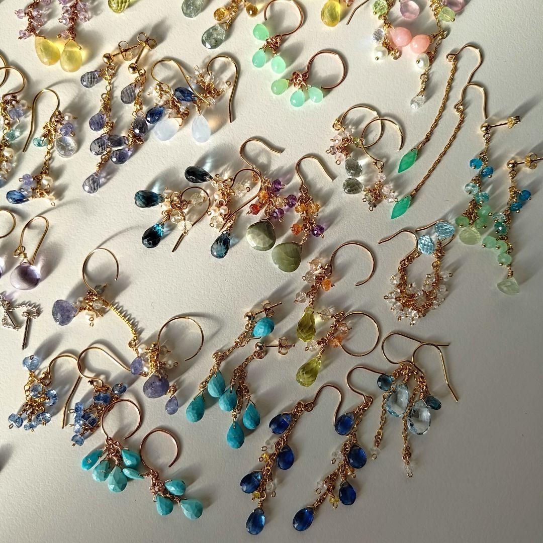 ハンドメイド天然石アクセサリーまとめ売り100点↑