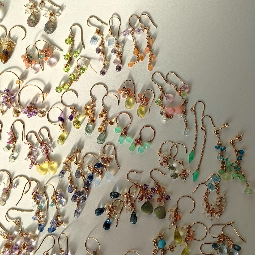 ハンドメイド天然石アクセサリーまとめ売り100点↑