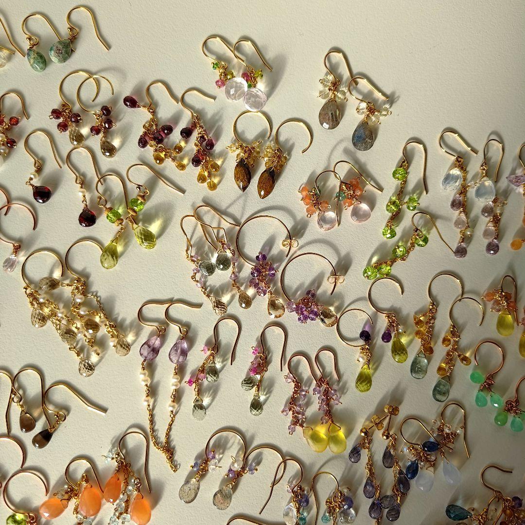 ハンドメイド天然石アクセサリーまとめ売り100点↑