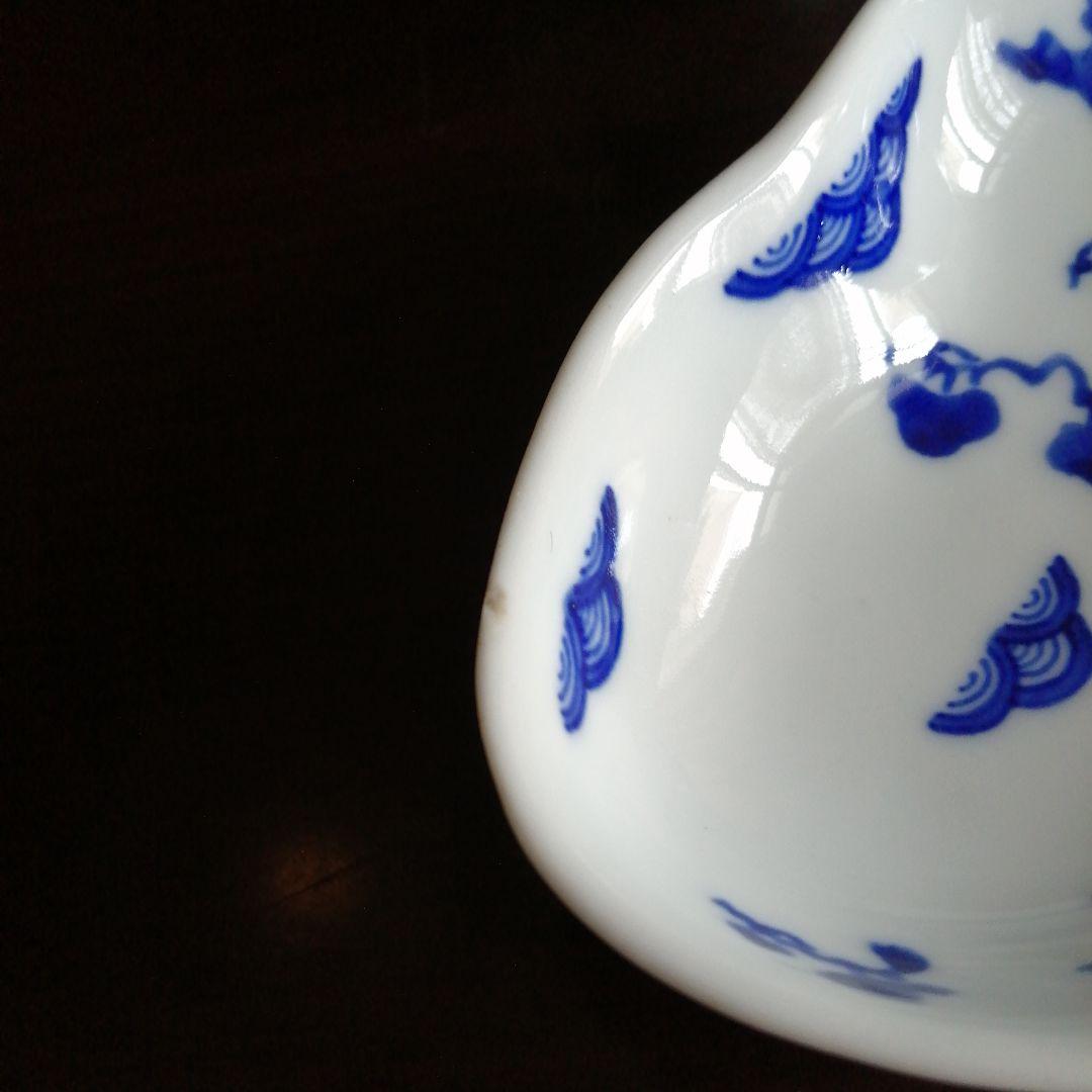 清水焼　平安眉山　松模様雲形皿　19枚　16.5cm　大正期