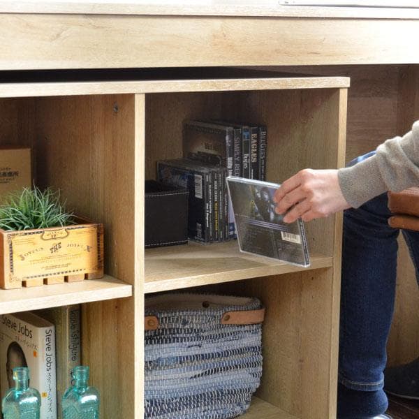 《新品・送料無料》パソコンデスク 3点セット 机 ラック チェスト 120幅