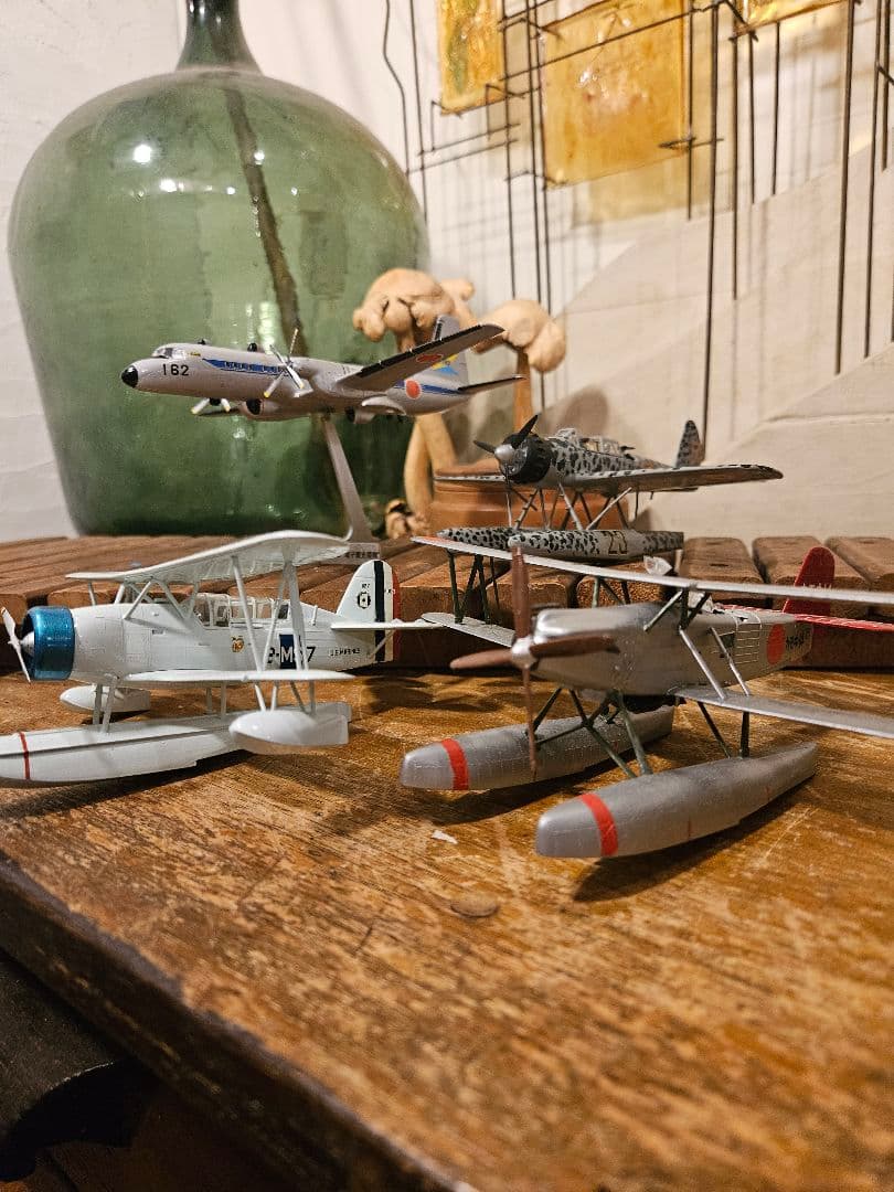 飛行機 戦闘機 模型 プラモデル 航空自衛隊 水上 ドイツ 日本軍 昭和レトロ