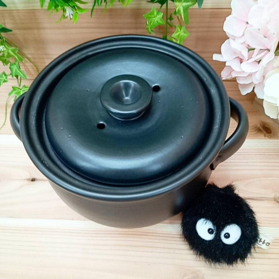 新品　となりのトトロ　日本製 萬古焼 ごはん鍋 万古焼 陶器　スタジオジブリ
