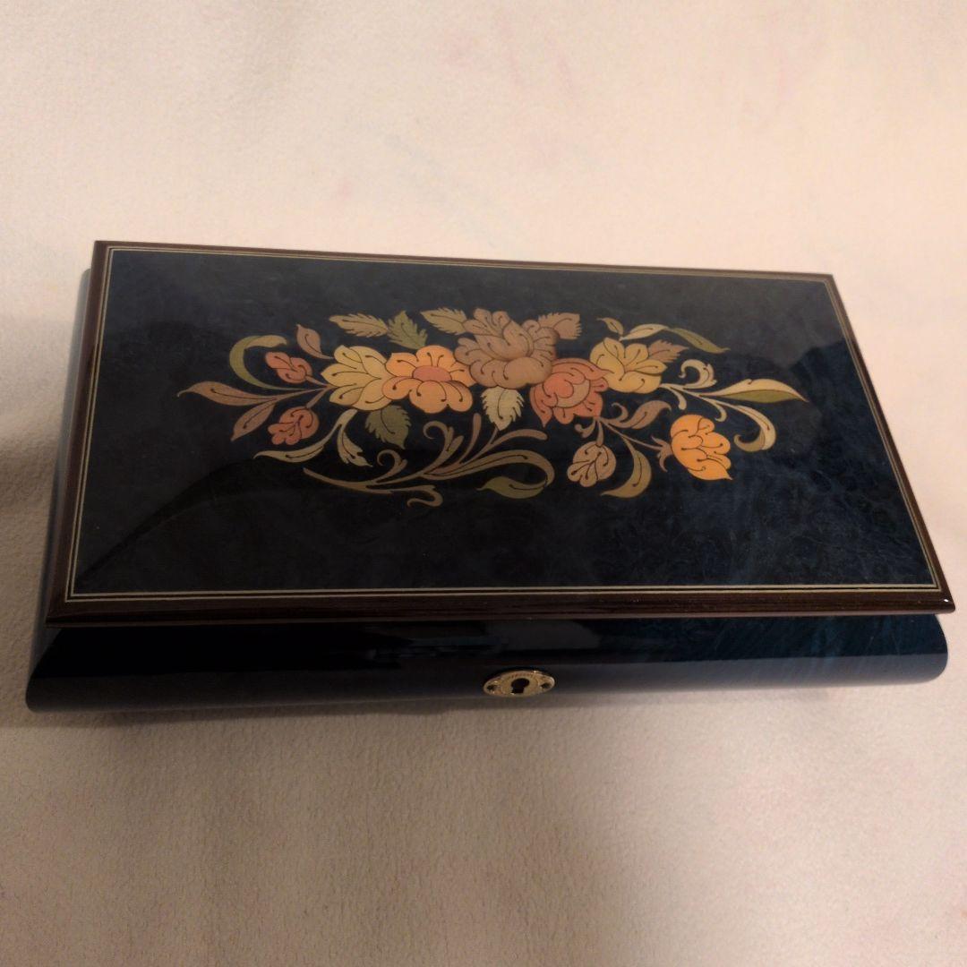 美品　Romance リュージュ社　イタリア製　宝石箱　スイス製オルゴール