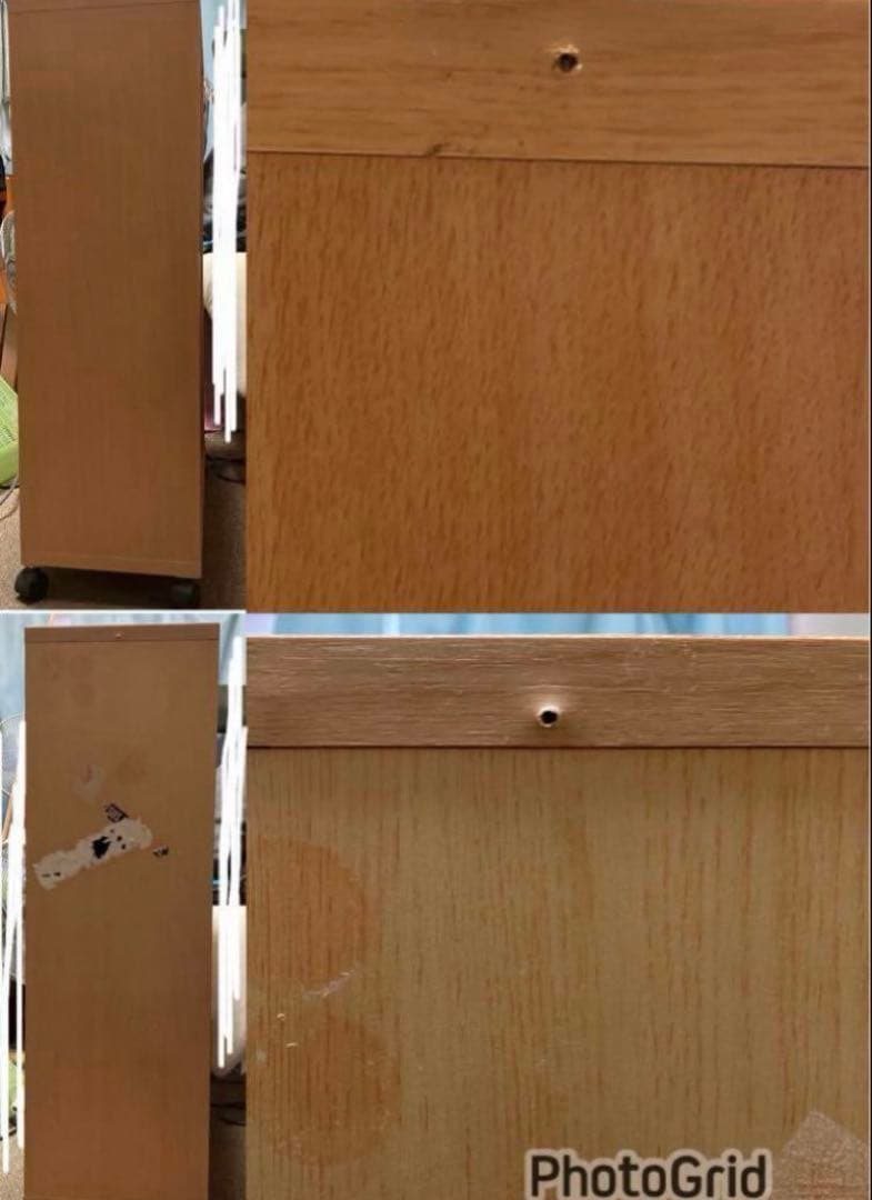 自作キャスタースライド本棚