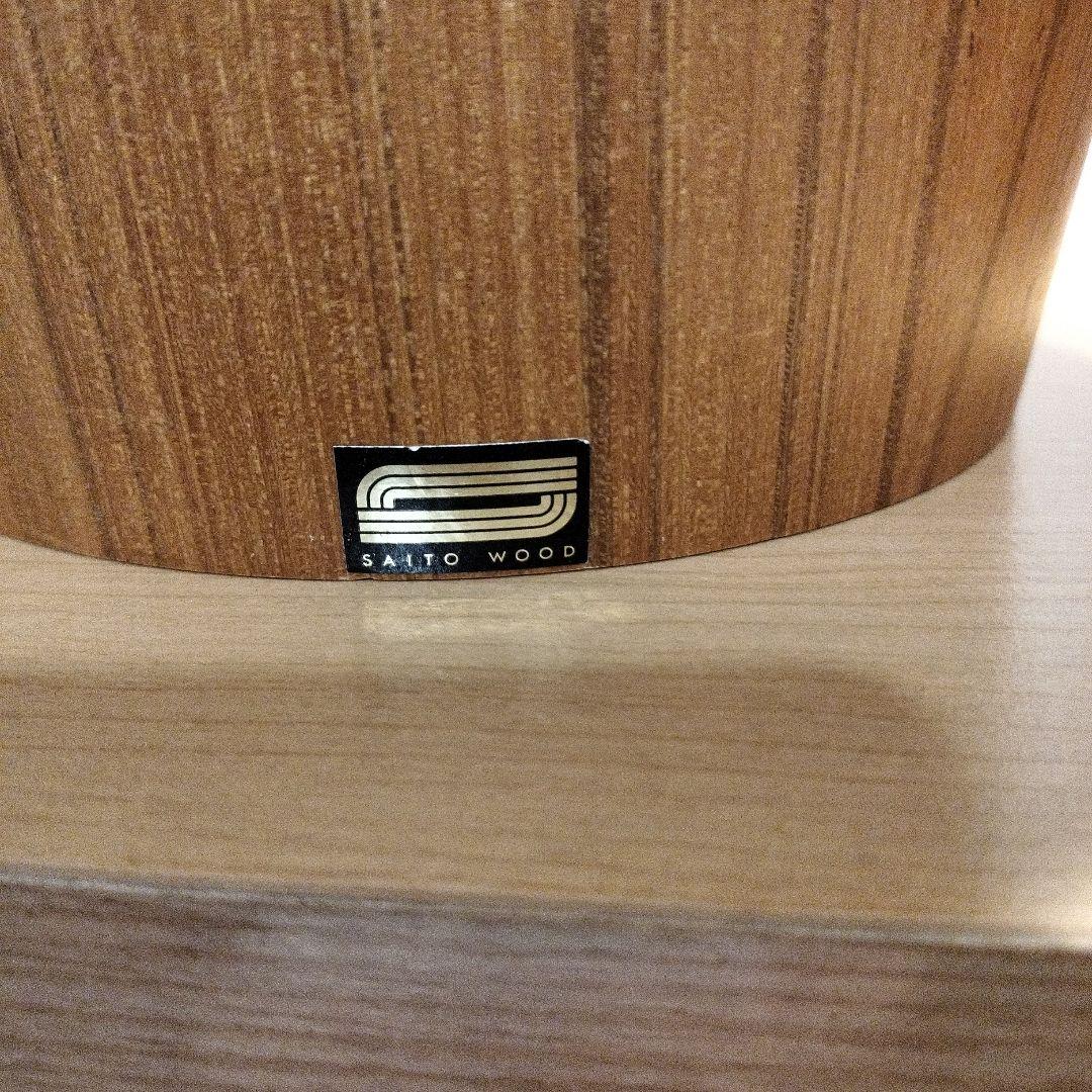 n　SAITO WOOD 木製ごみ箱 木目調　2個セット