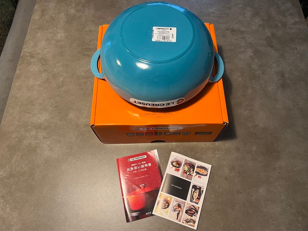 新品　ル・クルーゼ　バルチ・ディッシュ 24cm カリビアンブルー