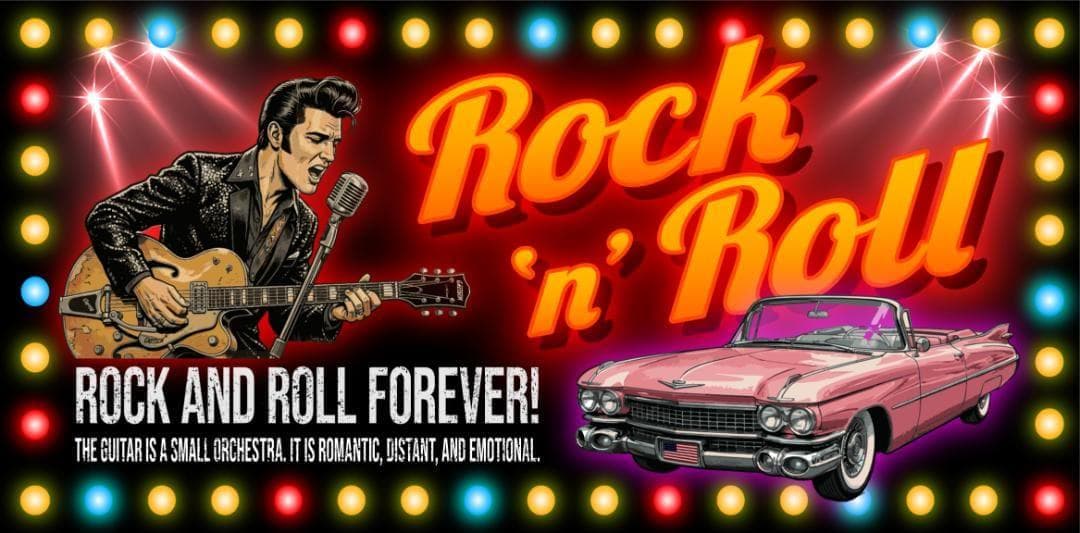 【Lサイズ】ロックンロール ロカビリー アメ車 看板 置物 雑貨 ライトBOX