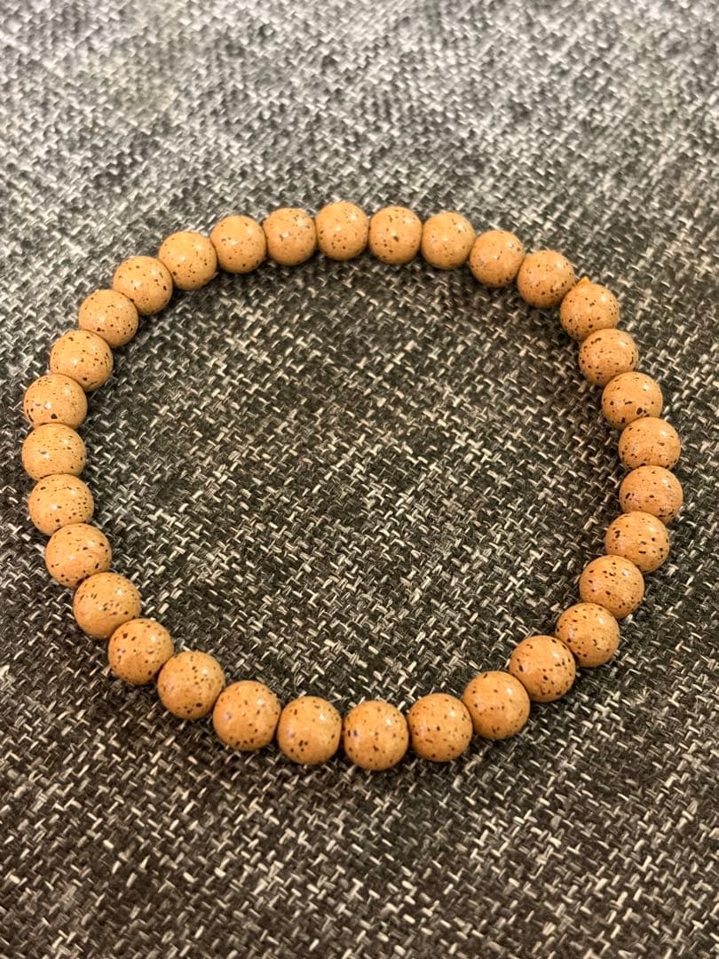 北投石　ブラウン色　ブレスレット