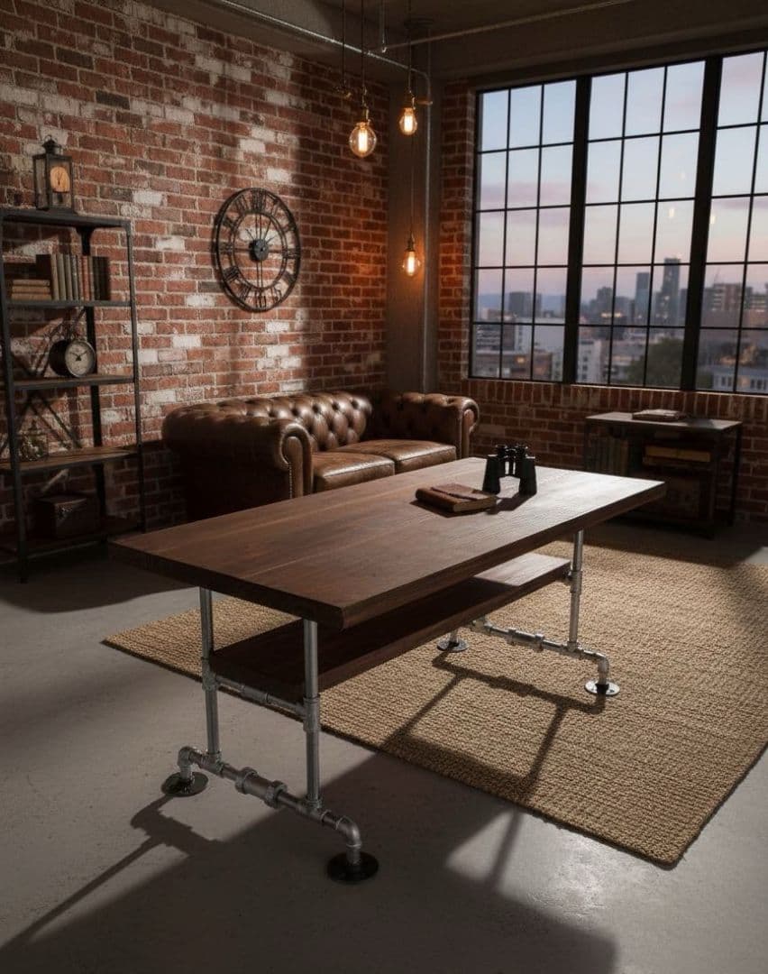 男前 国産杉 無垢材 インダストリアル サイドテーブル テーブル バンドメイド