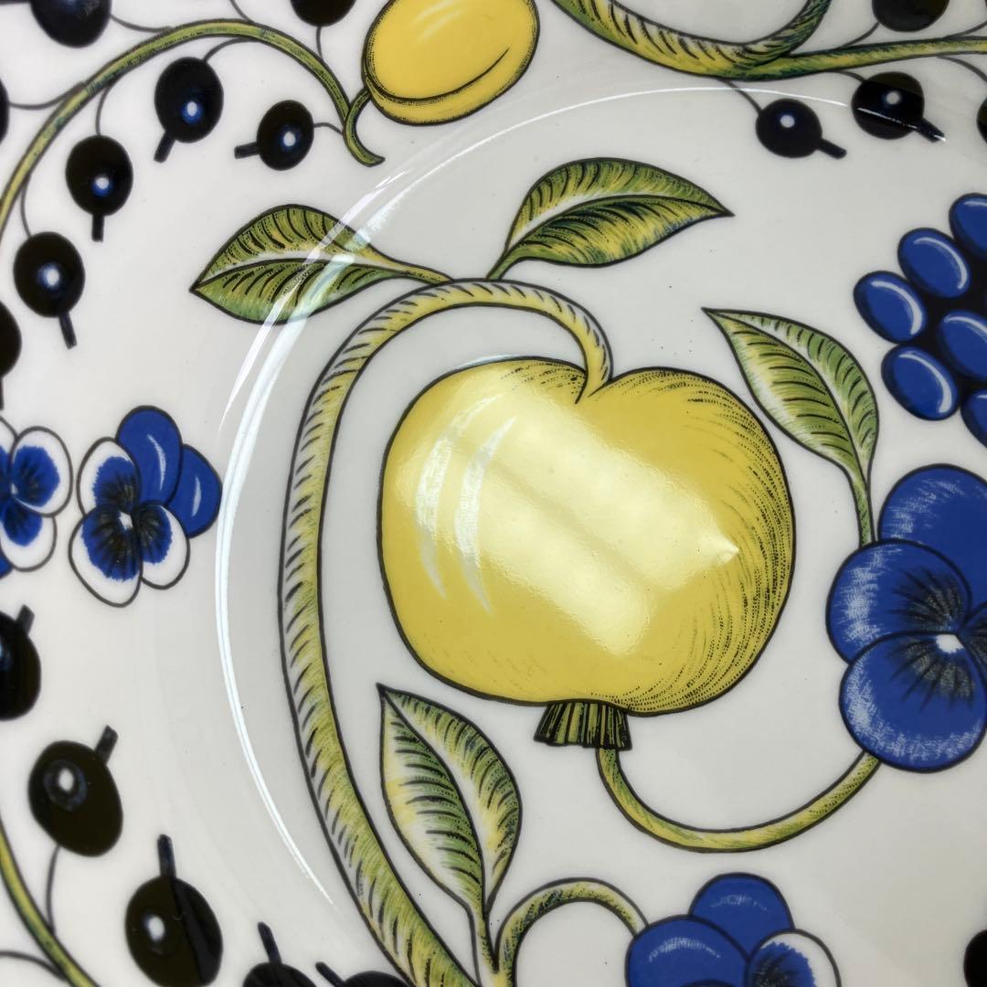 旧王冠ロゴ　アラビア　23cm パラティッシ ボウル　裏もカラー