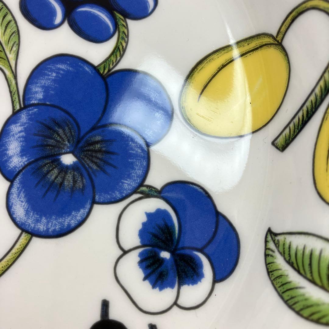 旧王冠ロゴ　アラビア　23cm パラティッシ ボウル　裏もカラー