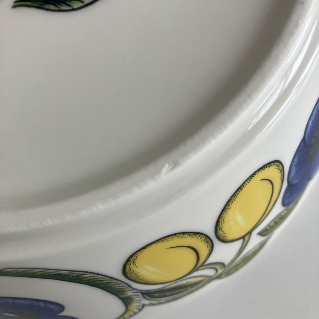 旧王冠ロゴ　アラビア　23cm パラティッシ ボウル　裏もカラー