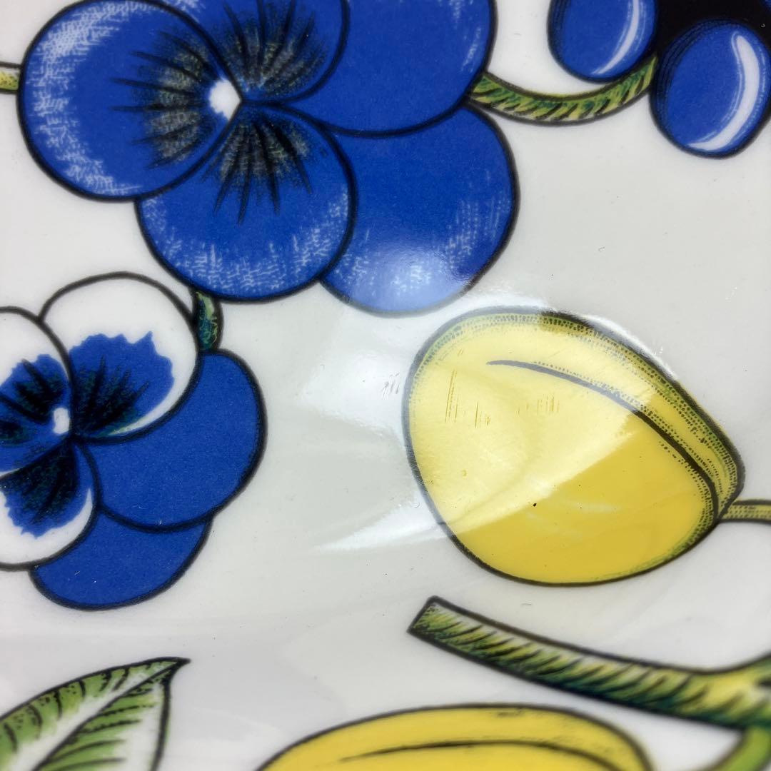 旧王冠ロゴ　アラビア　23cm パラティッシ ボウル　裏もカラー