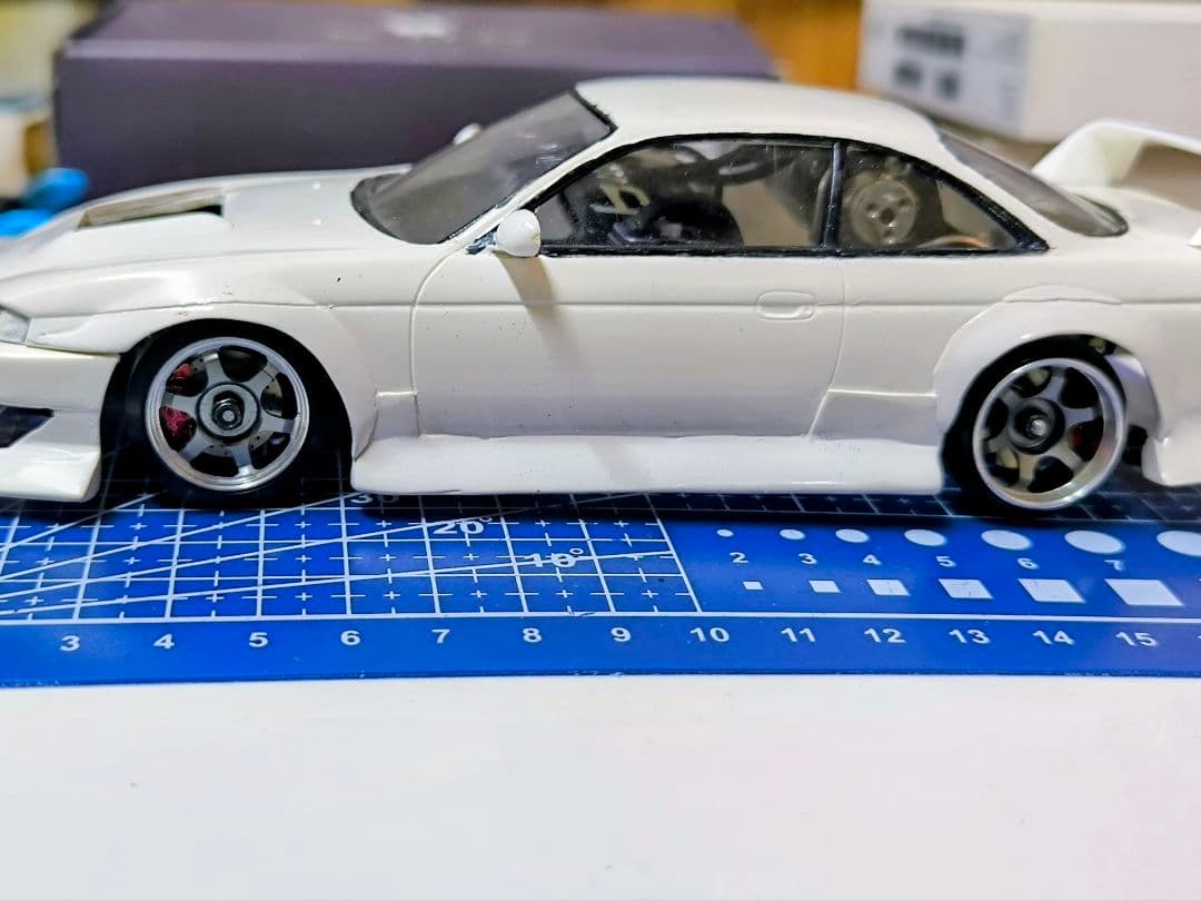 蚊車ドリラジ das3 タミヤnissan s14 ボディ