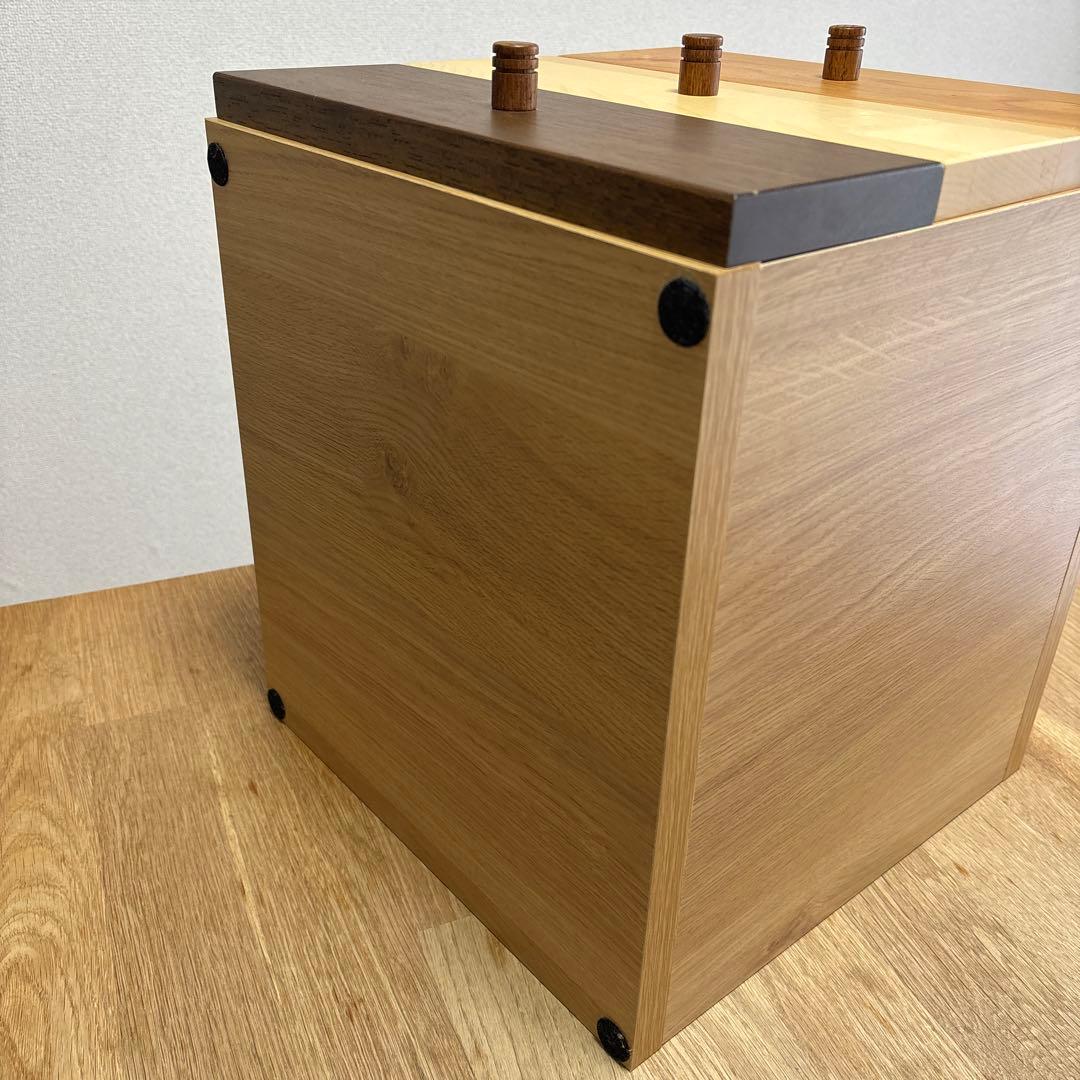 マルヨシ民芸家具 天然木 引き出しボックス 卓上収納 引き出し収納 三段