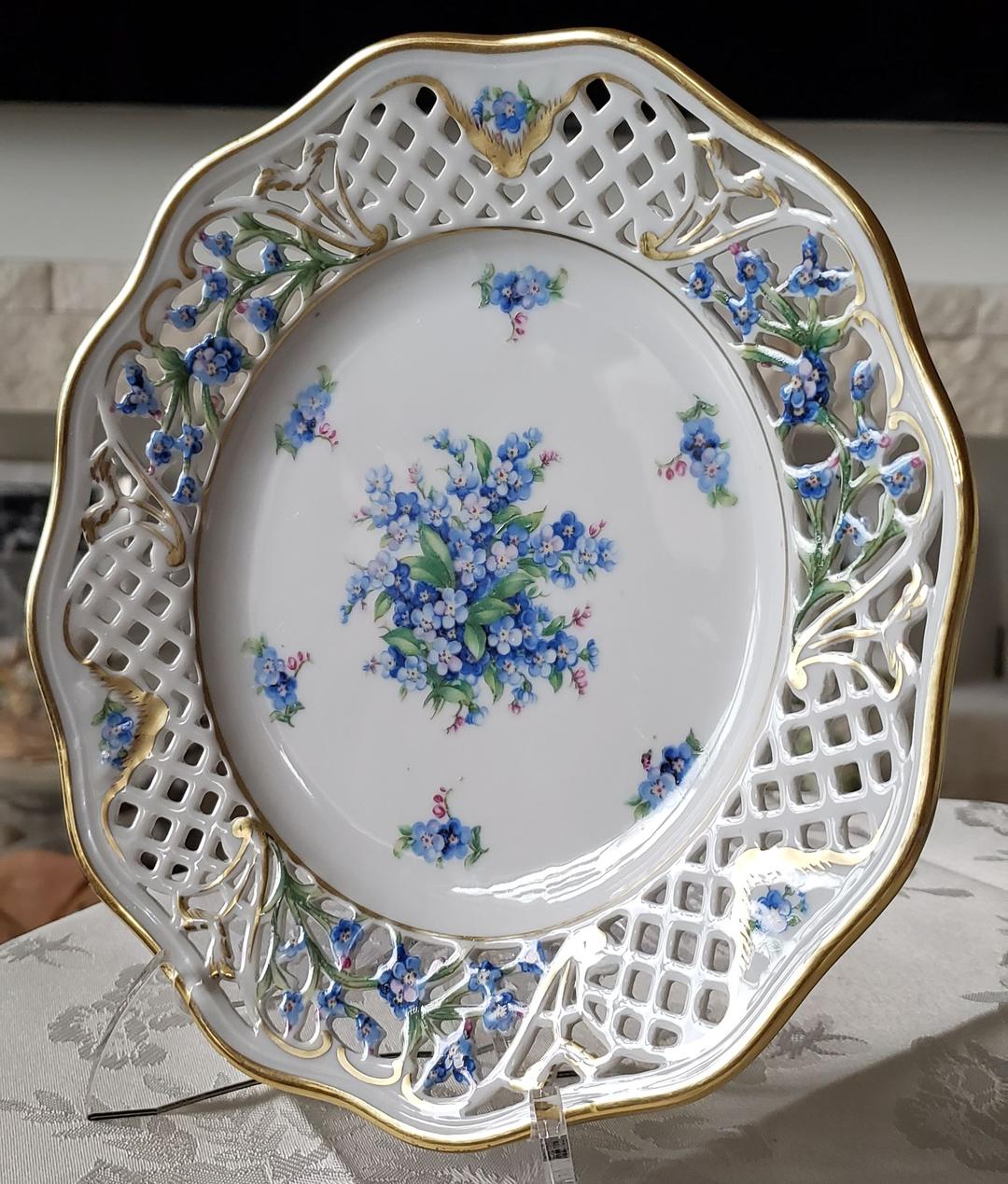 シューマン ⑯ ババリア 勿忘草 ピアス プレート 21.5cm