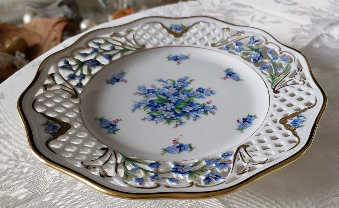 シューマン ⑯ ババリア 勿忘草 ピアス プレート 21.5cm