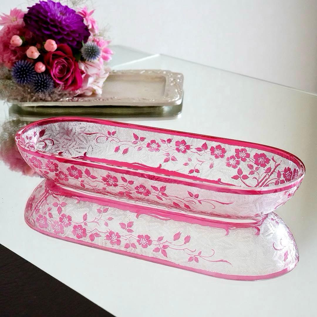 希少★美品★オールドバカラ★エグランティエ★エグランチエ 野ばら 長皿 プレート