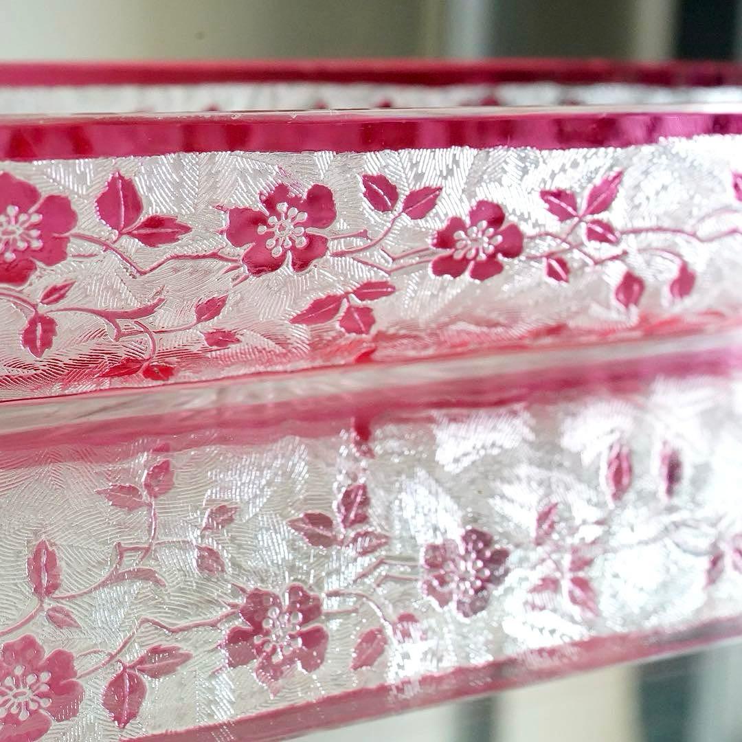 希少★美品★オールドバカラ★エグランティエ★エグランチエ 野ばら 長皿 プレート