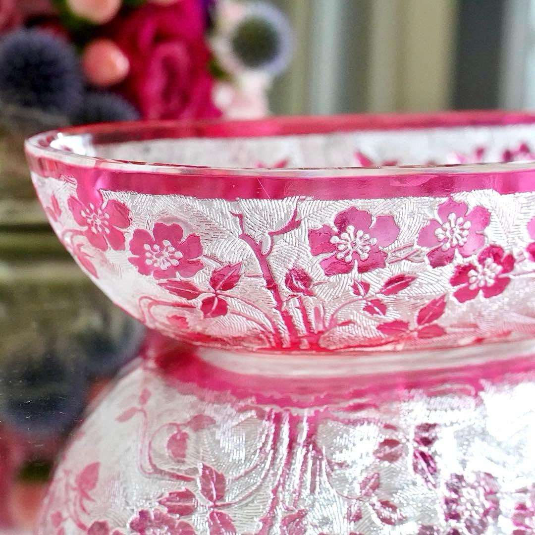 希少★美品★オールドバカラ★エグランティエ★エグランチエ 野ばら 長皿 プレート