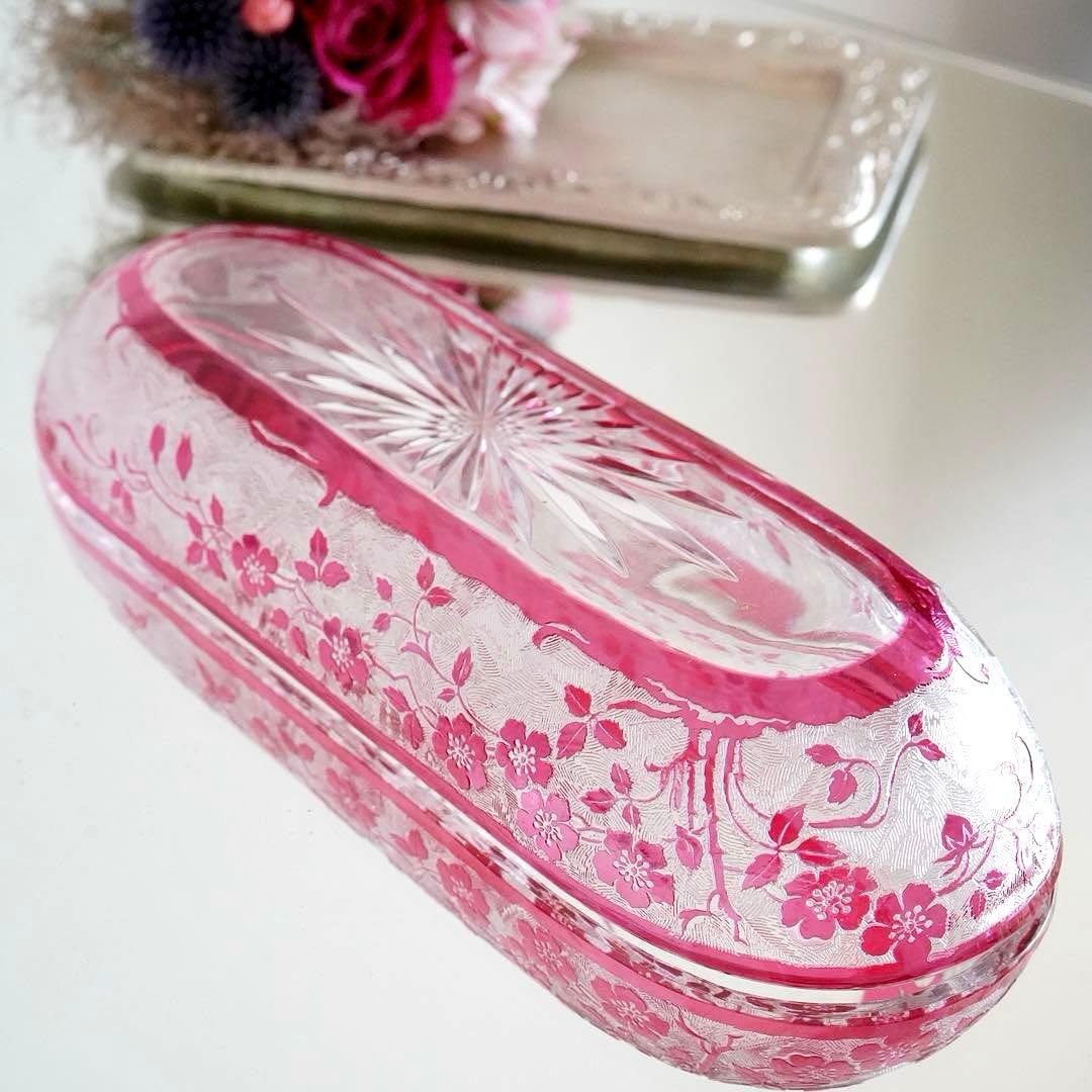 希少★美品★オールドバカラ★エグランティエ★エグランチエ 野ばら 長皿 プレート