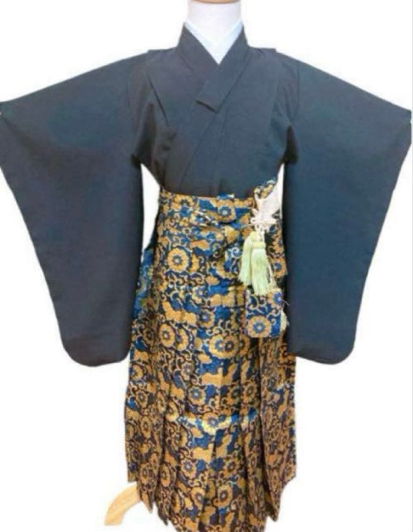 七五三　袴　5歳　男の子　一式　フルセット　ゴールド