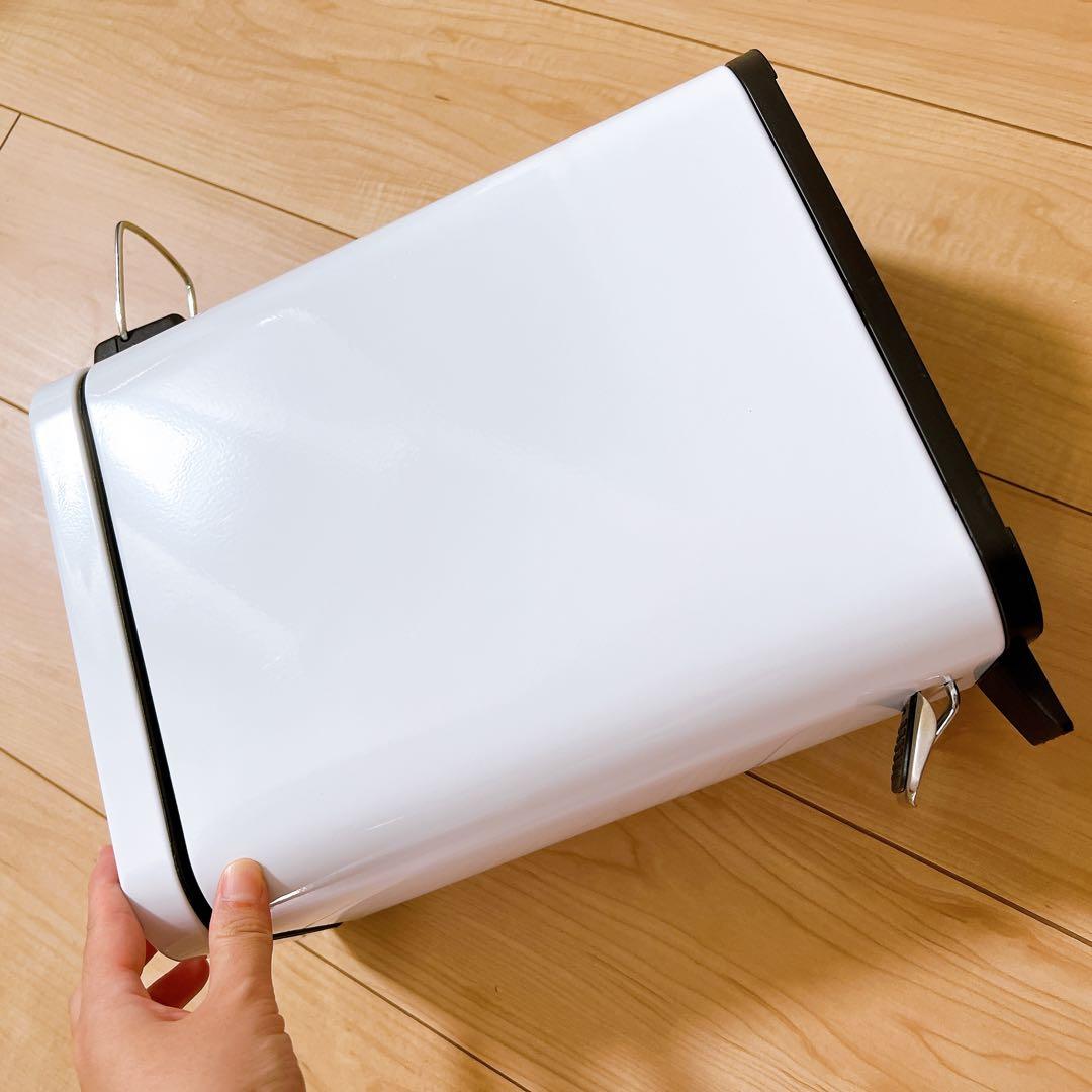 一点のみ✨ホワイト　5リットル　ごみ箱 フタ付き