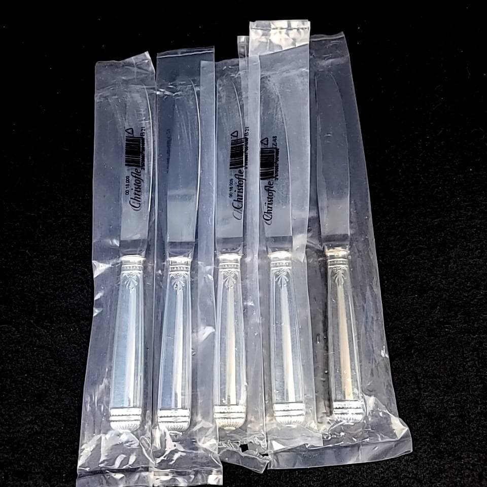 ♪未使用♪クリストフル　CHRISTOFLE　マルメゾン　テーブルナイフ　5本