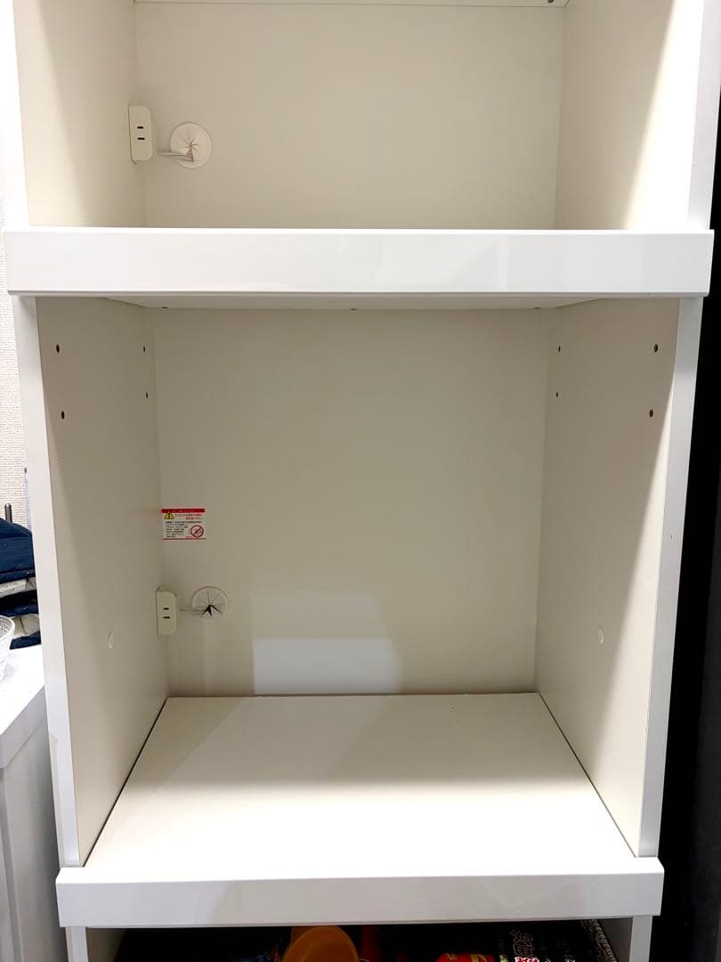 【松田家具・送料込】国産レンジ台・食器棚　幅59cm