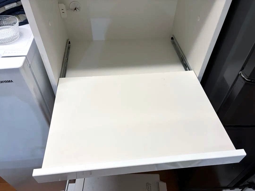 【松田家具・送料込】国産レンジ台・食器棚　幅59cm