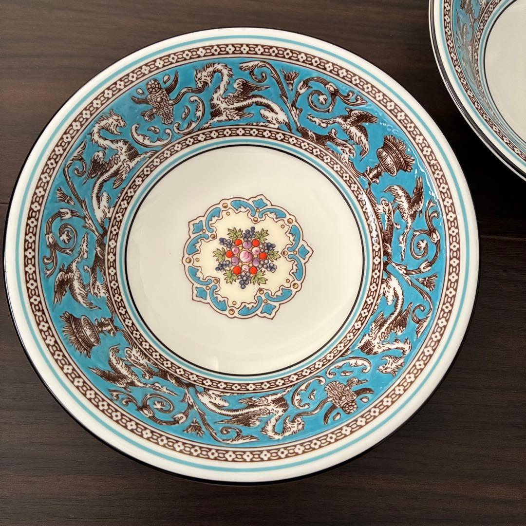 ウェッジウッド フロレンティーンターコイズ サラダボウル 15.5cm 2枚