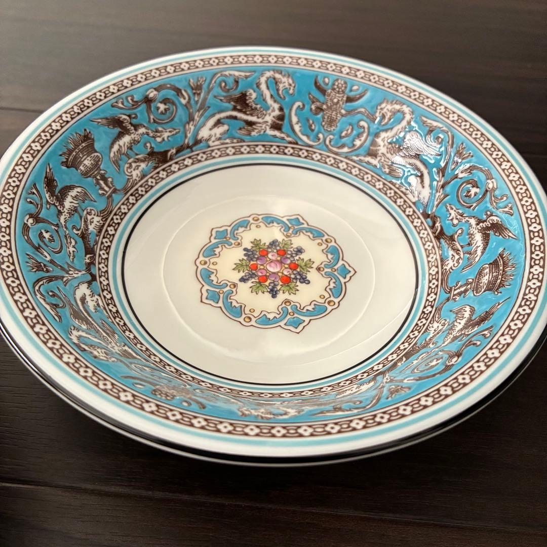 ウェッジウッド フロレンティーンターコイズ サラダボウル 15.5cm 2枚