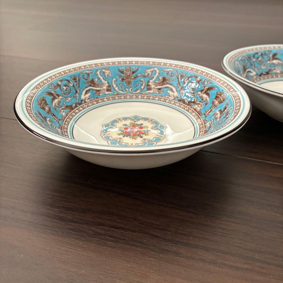 ウェッジウッド フロレンティーンターコイズ サラダボウル 15.5cm 2枚