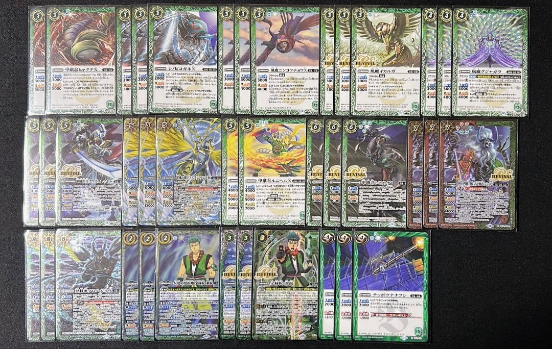 バトスピ デッキ5個 差し替えカード＋スリーブ付 セット まとめ売り