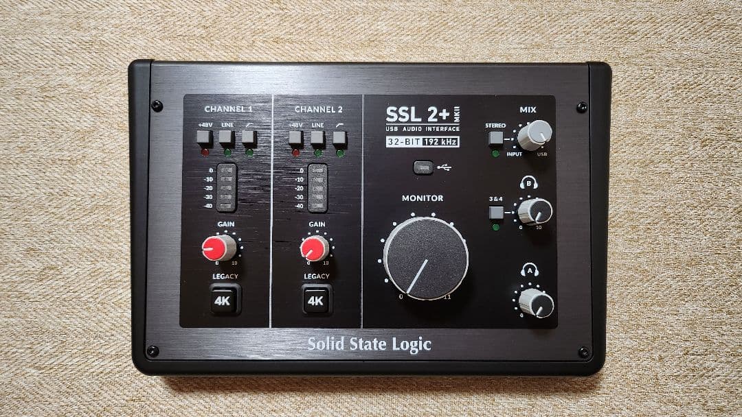 SSL2+MKⅡ オーディオインターフェース ほぼ新品 付属品完備