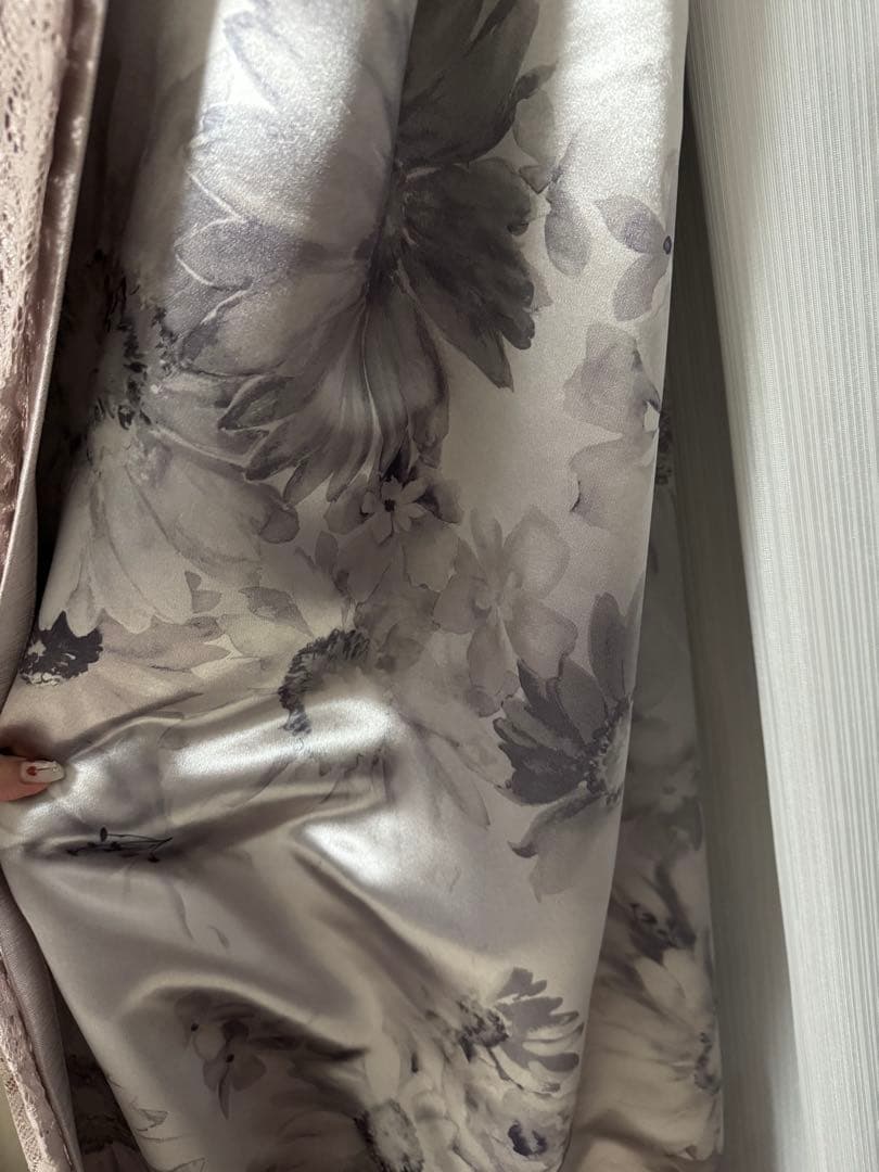 ドレッシー×スペイシア ダブルカーテン ライトピンクH2000×W1000 2組