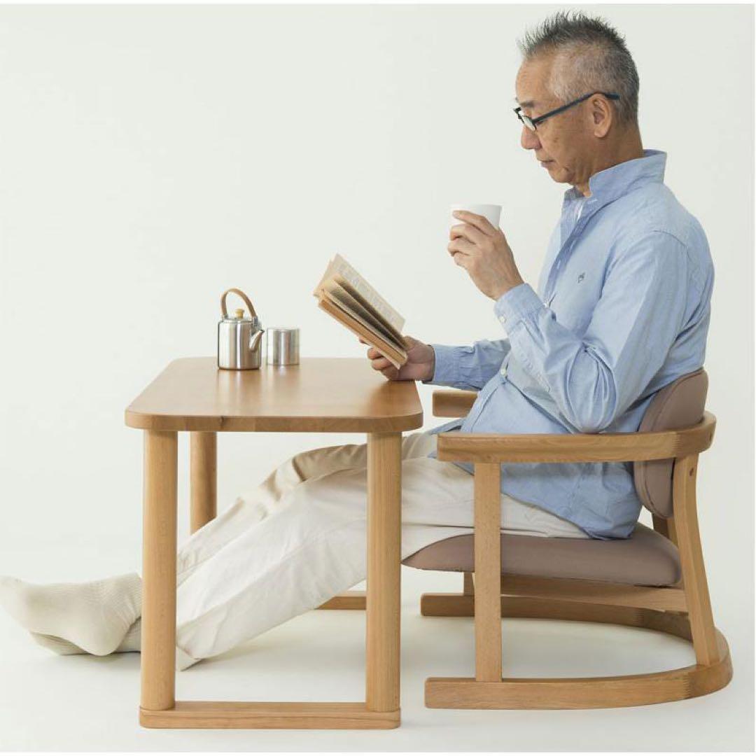 かに座PLUS パーソナルテーブル＆チェア　ロータイプ　　デスク　MUGEN工房